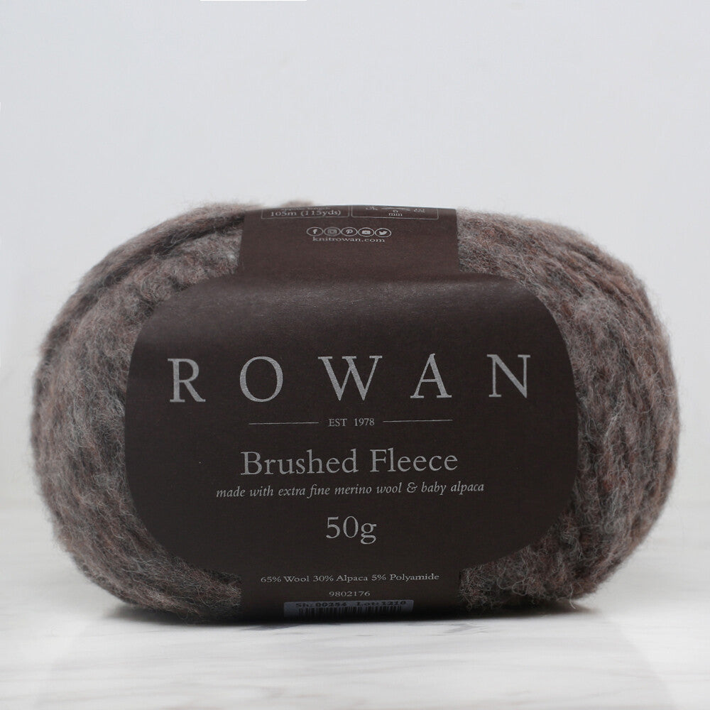 Rowan Brushed Fleece 50gr Kahverengi El Örgü İpi - 00254